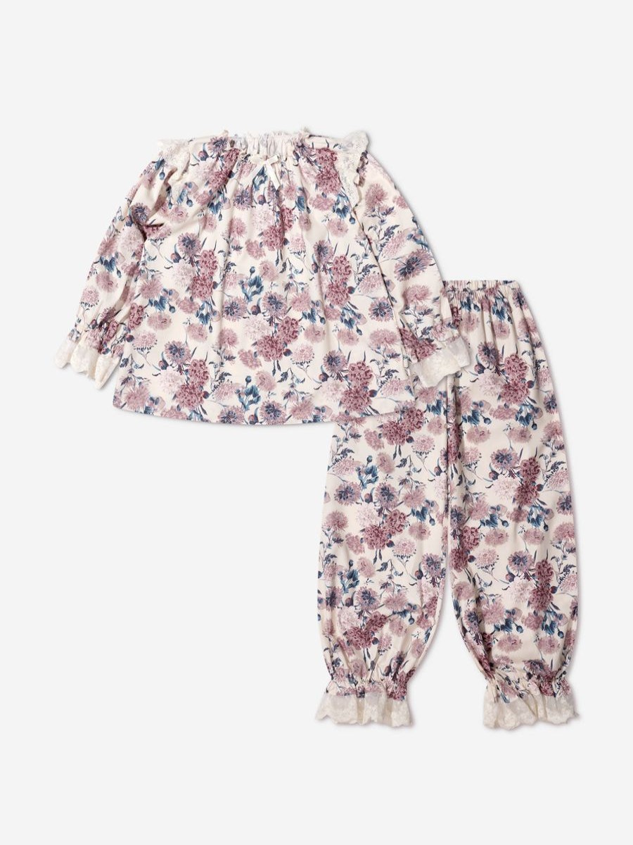 Girls Amiki Children Nightwear & Pyjamas | Girls Flower Print Daniela Pyjamas