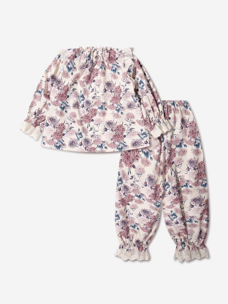 Girls Amiki Children Nightwear & Pyjamas | Girls Flower Print Daniela Pyjamas