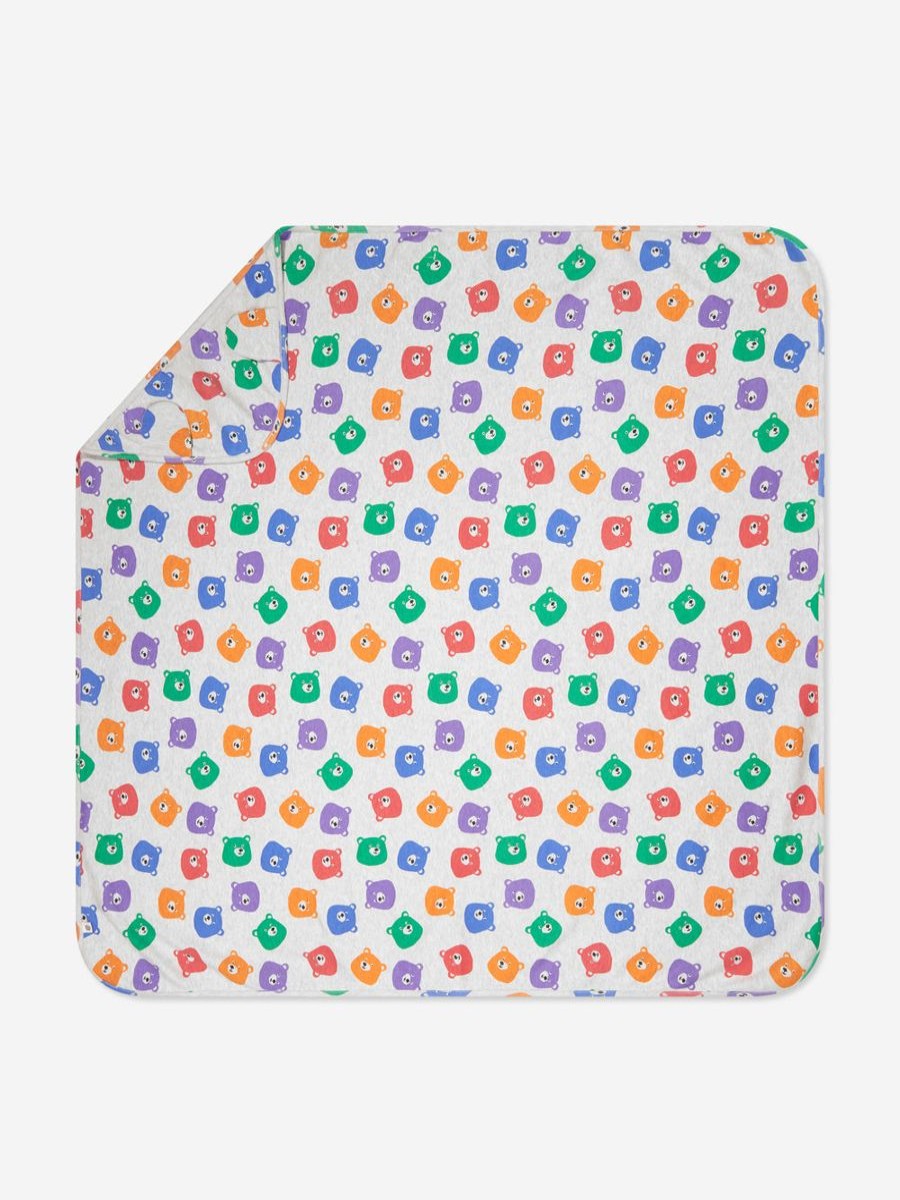 Baby The Bonnie Mob Blankets | Baby Bears Hooded Blanket In Multicolour