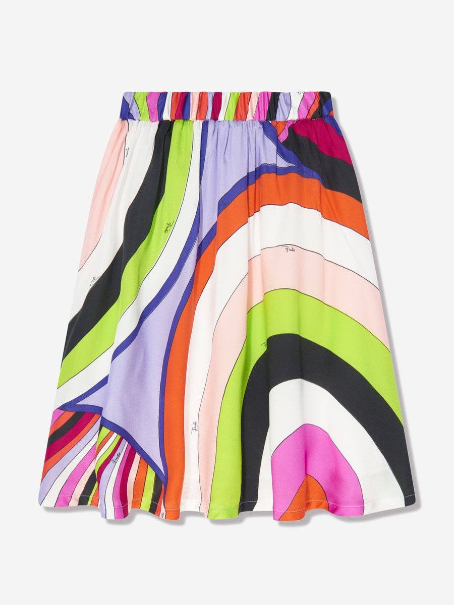 Teen Emilio Pucci Sweatshirts & Hoodies | Girls Iride Print Skirt In Multicolour