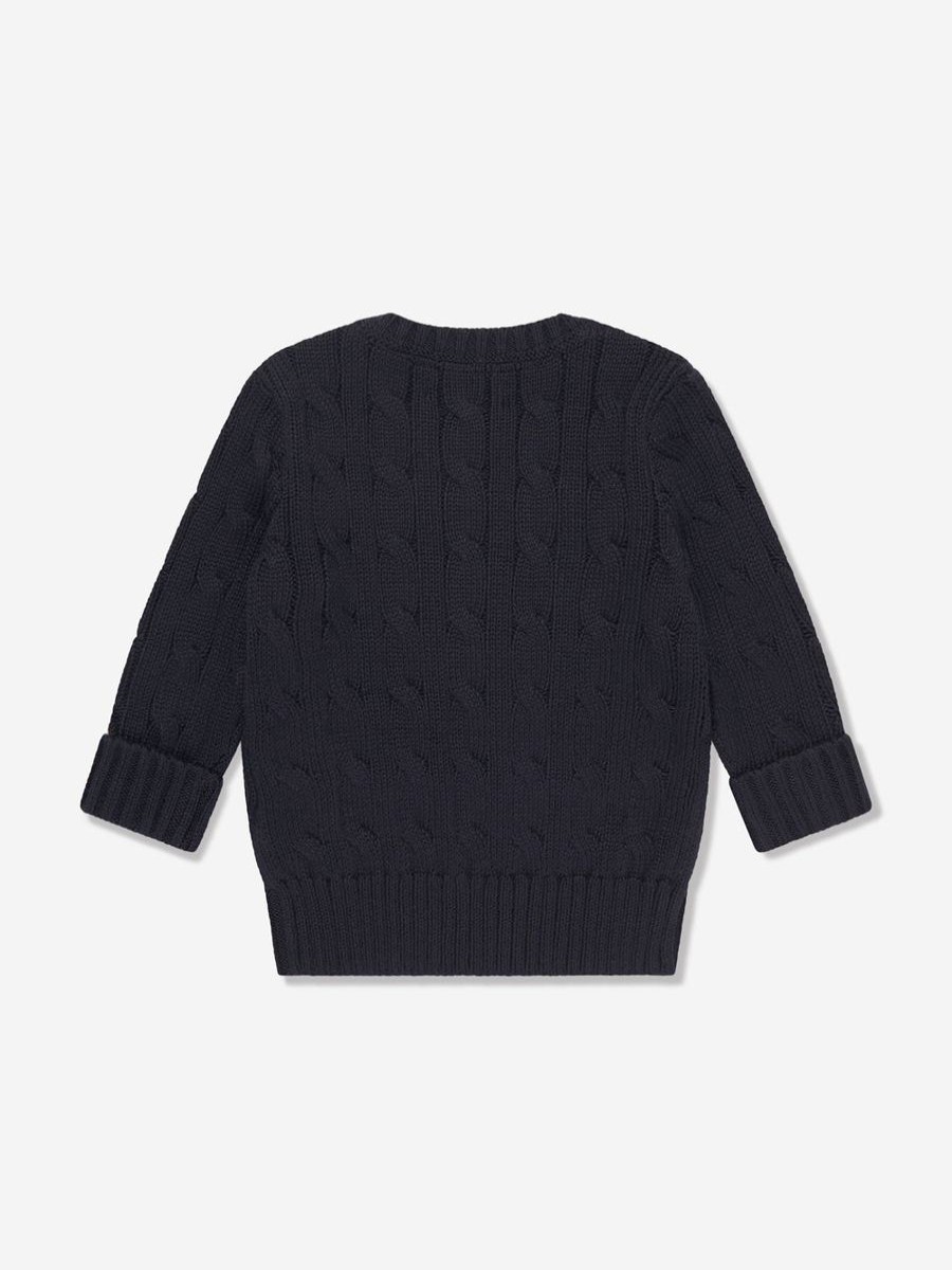 Baby Ralph Lauren Kids Jumpers & Cardigans | Baby Boys Cable Knit Sweater In Navy