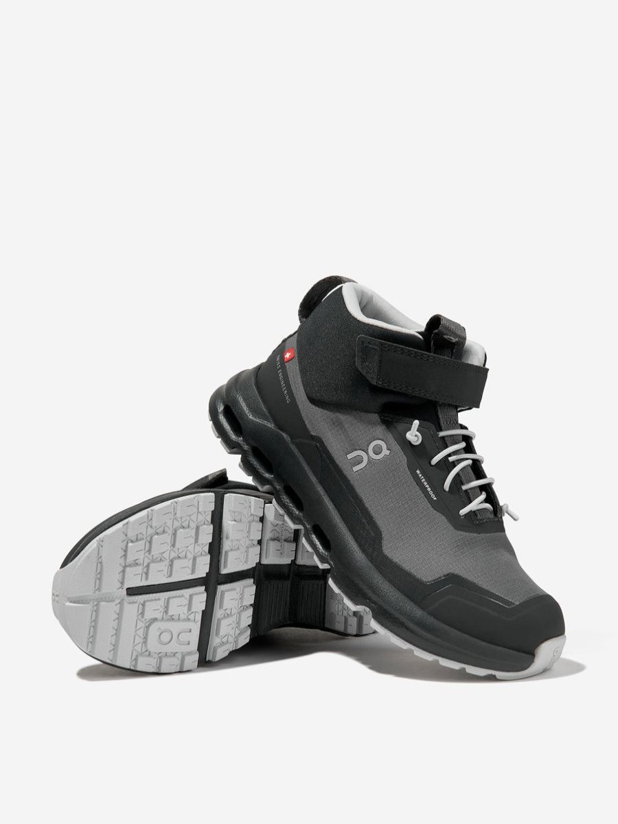 Girls On Running Boots | Kids Cloudhero Mid Waterproof Trainers In Grey