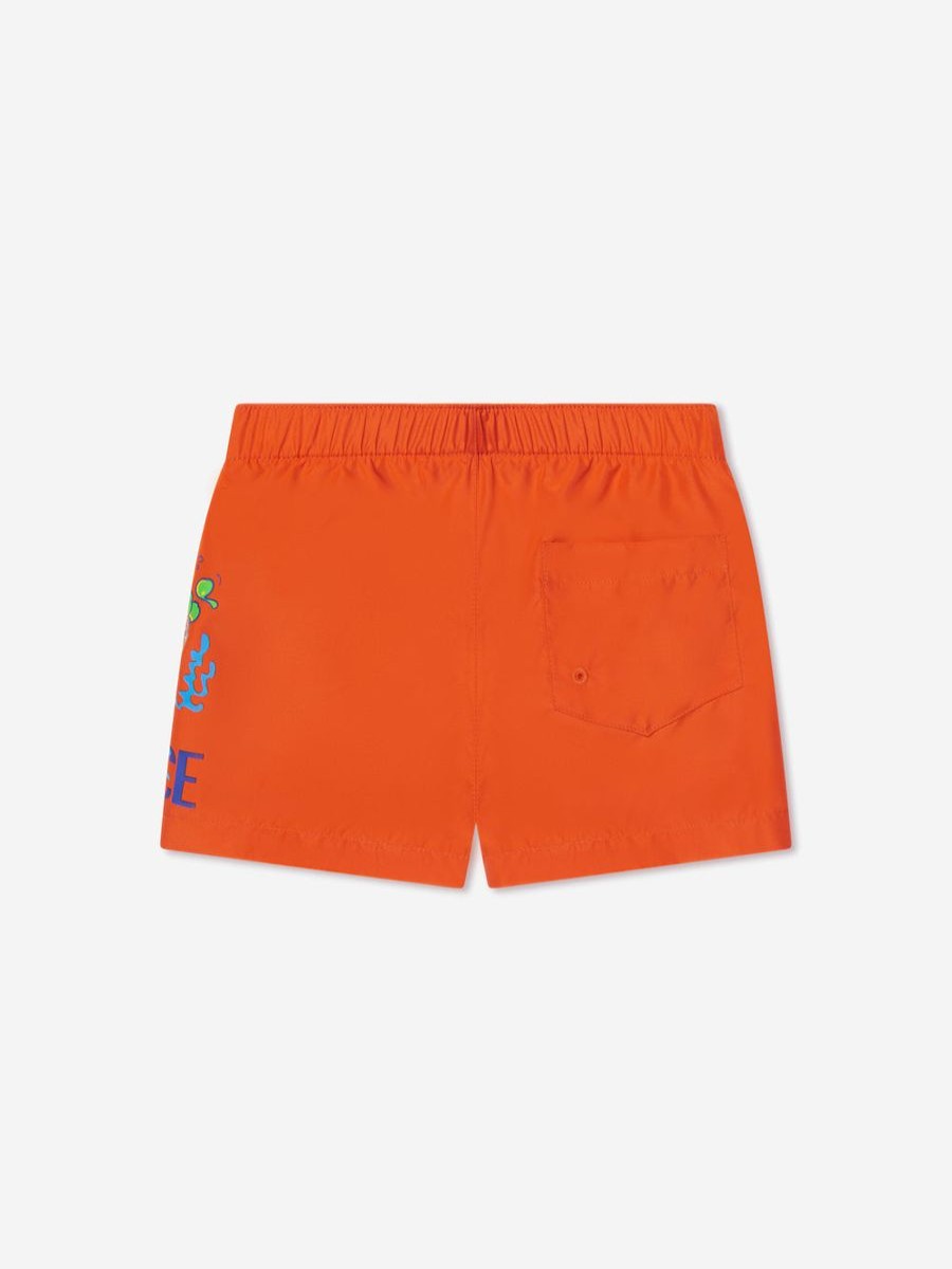 Baby Versace Swimwear | Baby Boys Swim Shorts In Orange