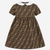 Baby Fendi Kids Dresses | Fendi Kids - Baby Girls Ff Logo Milano Dress | Childsplay Clothing