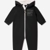 Baby Moncler Enfant Babygrows & Rompers | Baby Hooded Romper In Navy