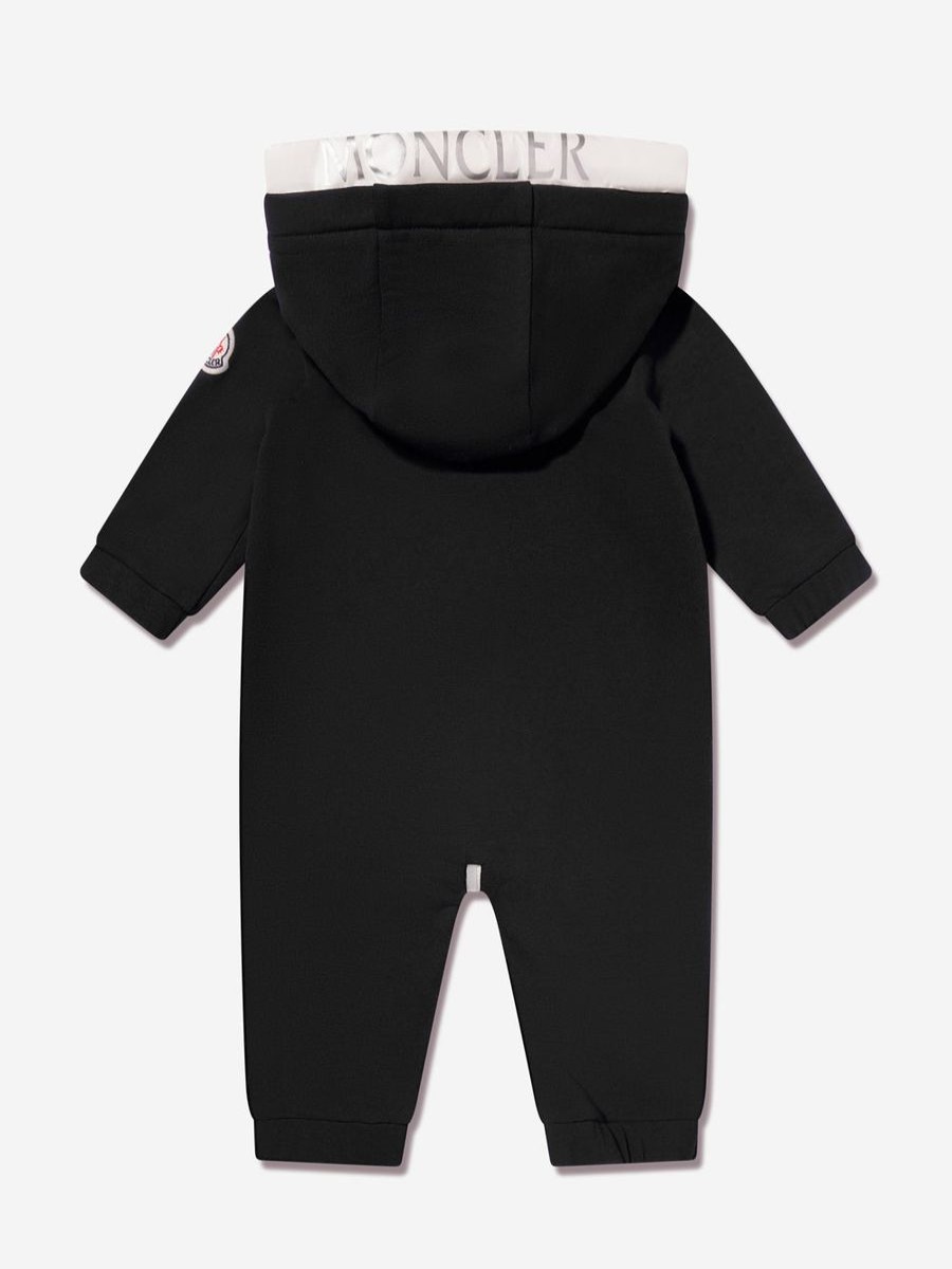 Baby Moncler Enfant Babygrows & Rompers | Baby Hooded Romper In Navy