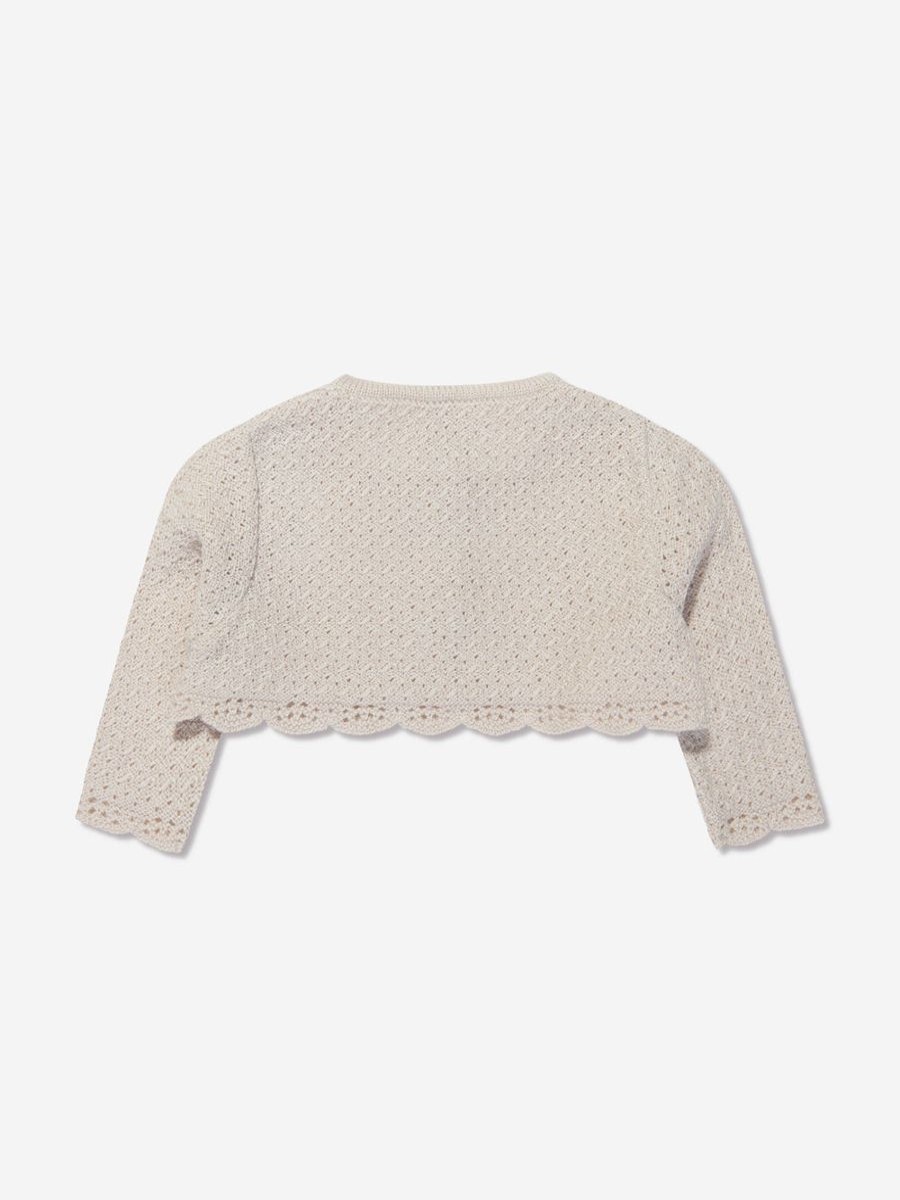 Baby Paz Rodriguez Jumpers & Cardigans | Baby Girls Knitted Cardigan In Ivory