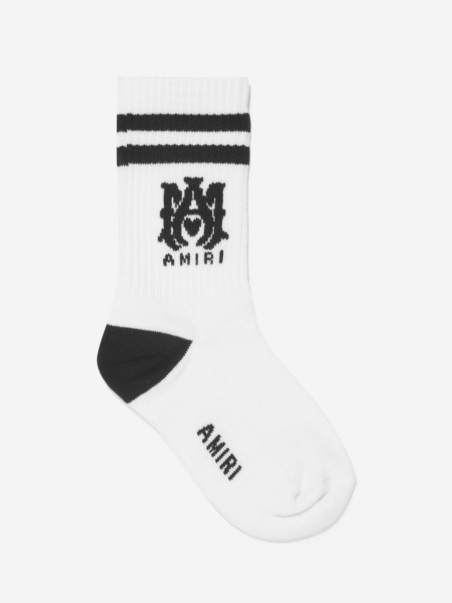 Girls Amiri Socks & Tights | Kids Logo Tube Socks In White