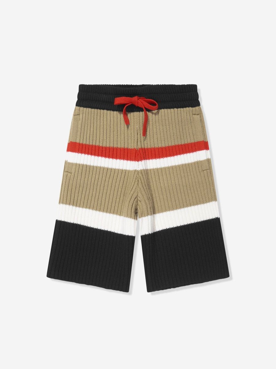 Teen Burberry Kids Shorts | Boys Jaimie Stripe Shorts In Archive Beige