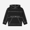 Teen Emporio Armani Shorts | Boys Logo Hoodie In Black