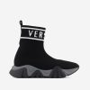 Teen Versace Footwear | Versace - Unisex Logo Sock Trainers | Childsplay Clothing