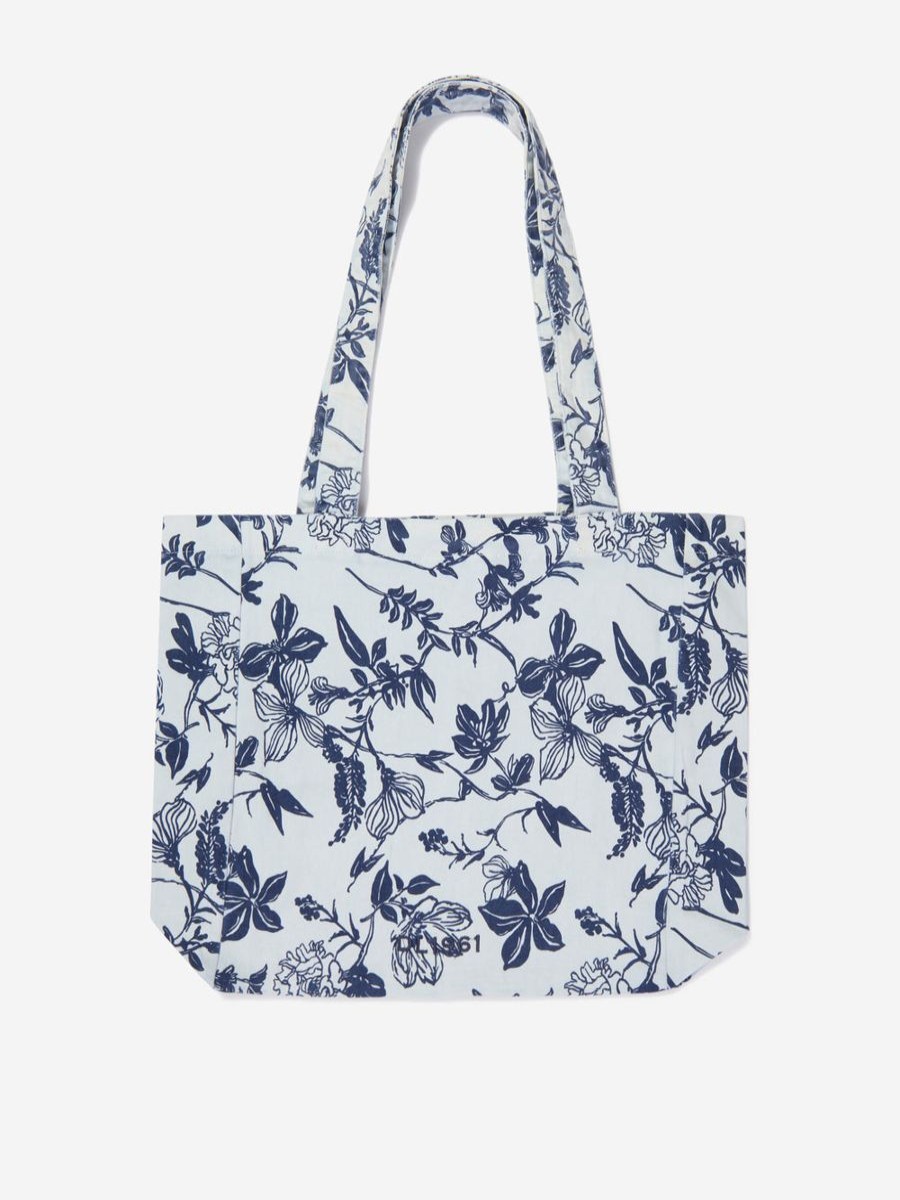 Girls DL1961 Bags & Backpacks | Girls Floral Tote Bag In White