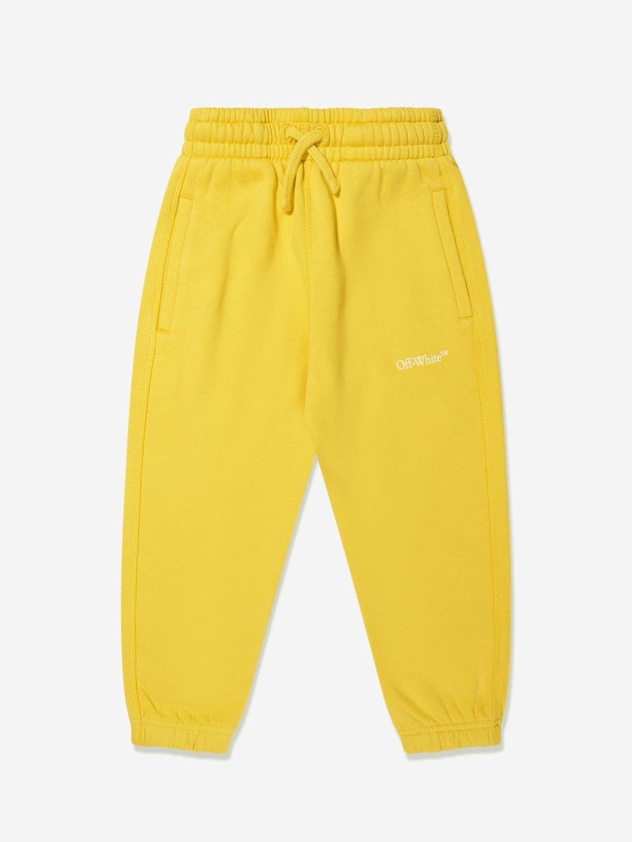 Teen Off-White Shorts | Boys Bookish Diag Joggers In Yellow