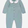 Baby Paz Rodriguez Babygrows & Rompers | Baby Knitted Romper In Green