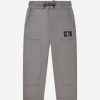 Teen Calvin Klein Jeans Shorts | Boys Silk Spacer Workwear Joggers In Grey