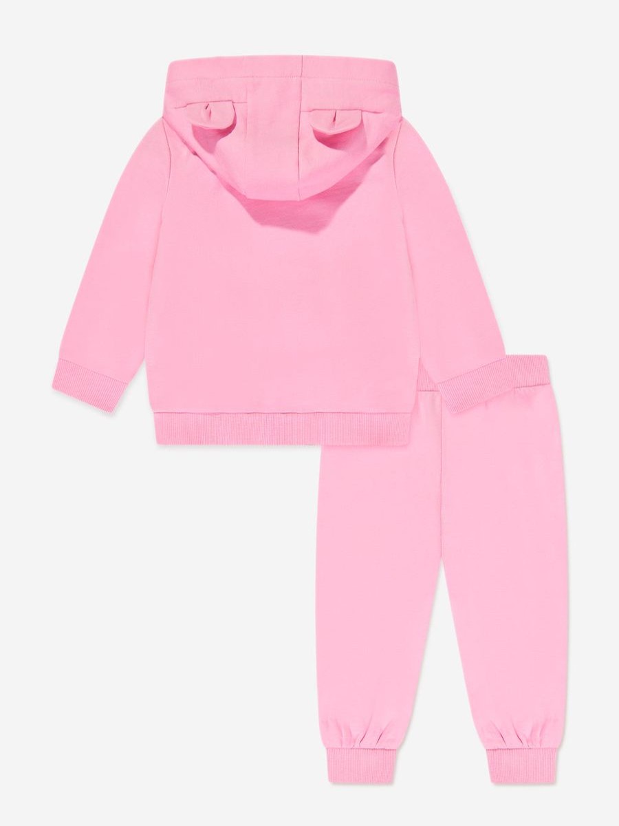 Baby Moschino Kids Tracksuits | Baby Girls Teddy Bear Tracksuit In Pink