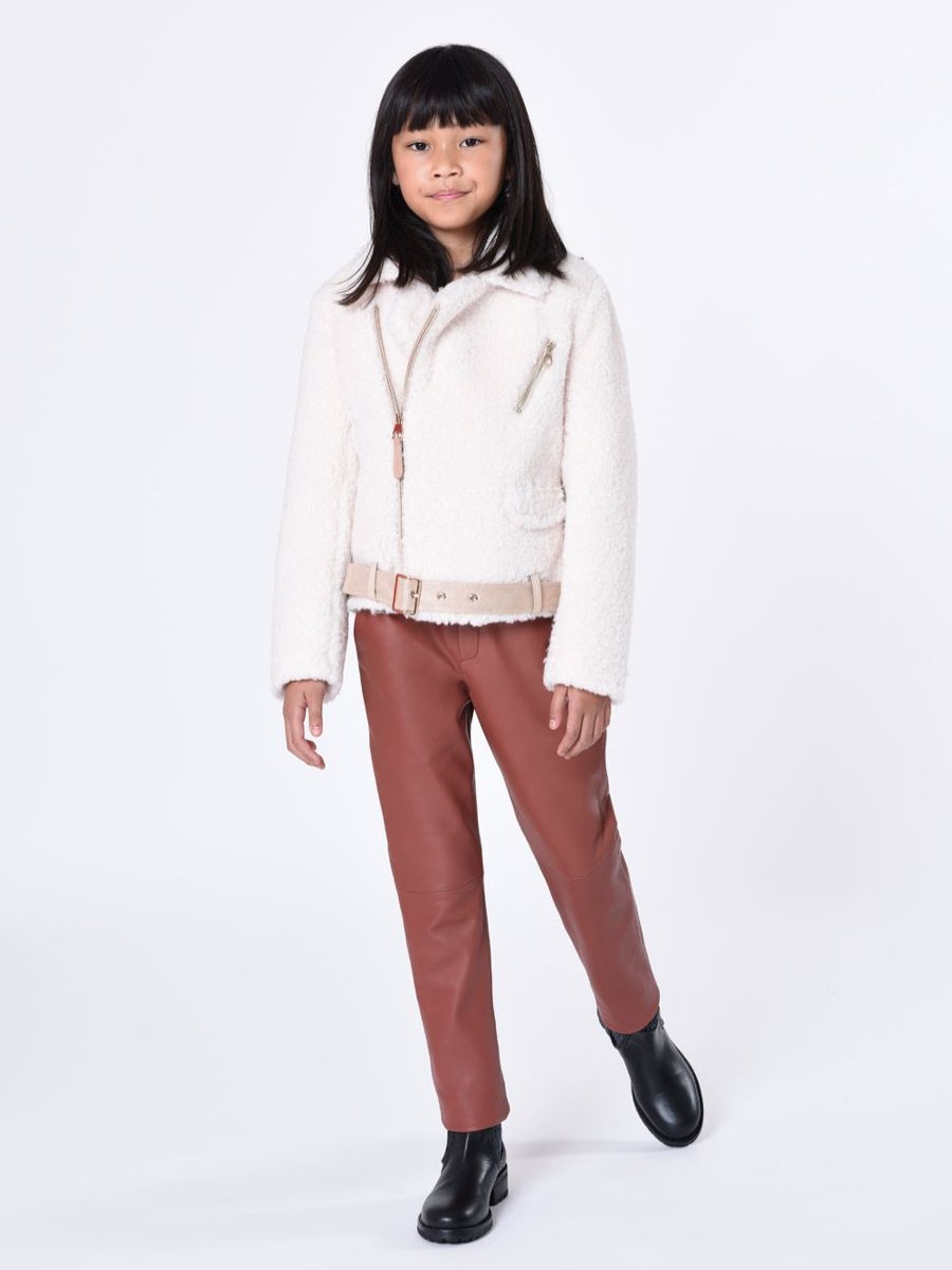 Teen Chloé Shorts | Girls Leather Trousers In Crimson