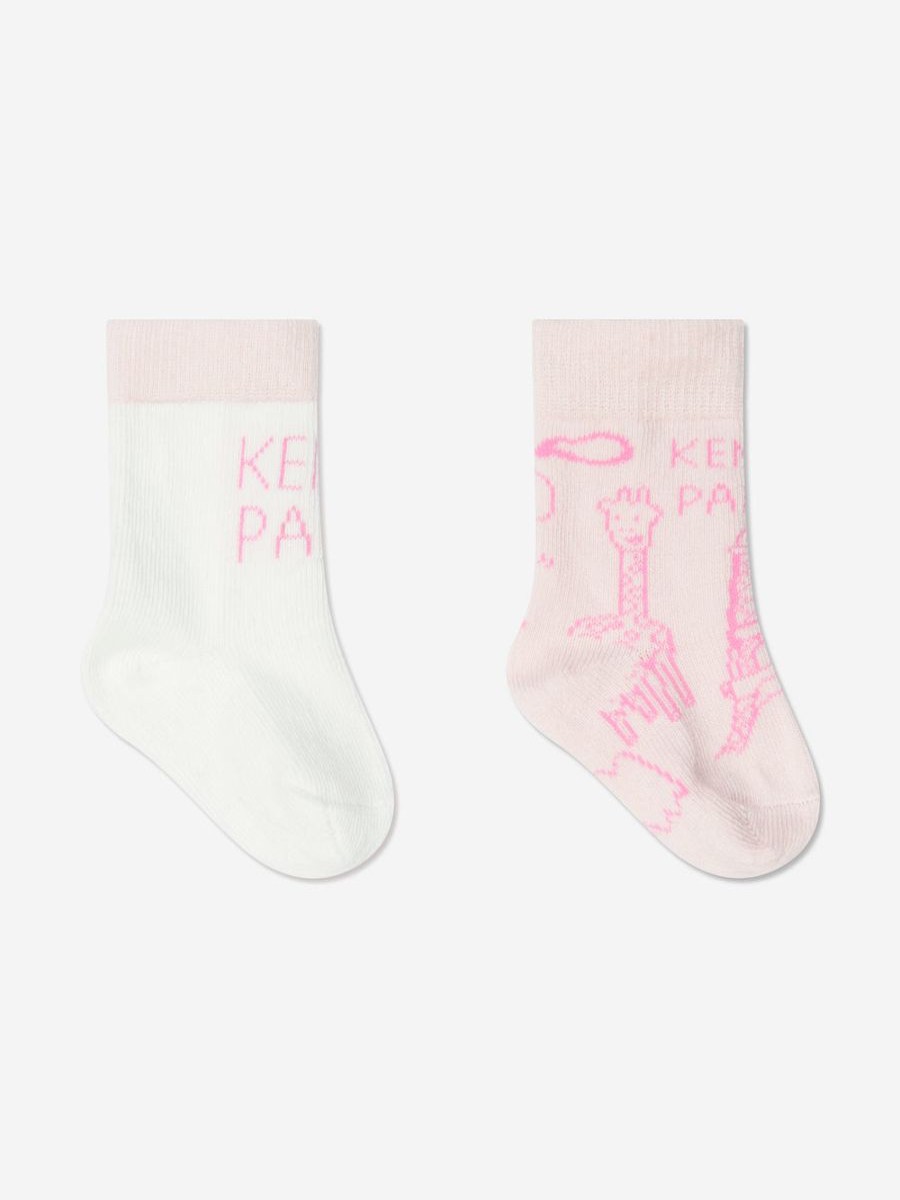 Girls KENZO KIDS Socks & Tights | Baby Girls Socks Set (2 Pack) In Pink