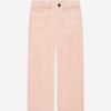 Girls Bonpoint Trousers | Girls Junon Wide Leg Trousers In Pink