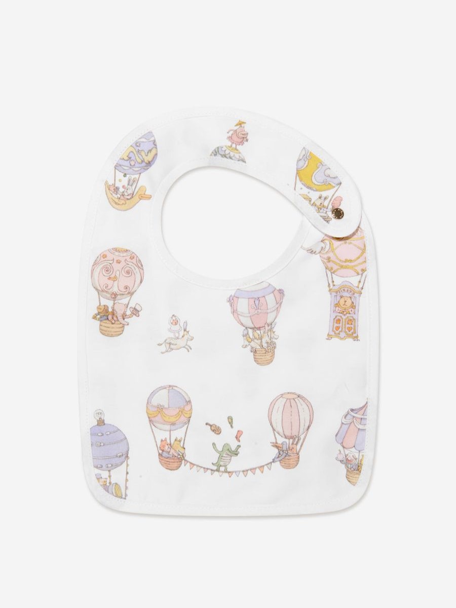 Baby Atelier Choux Bottles, Dummies & Bibs | Baby Pastel Circus Large Bib In White