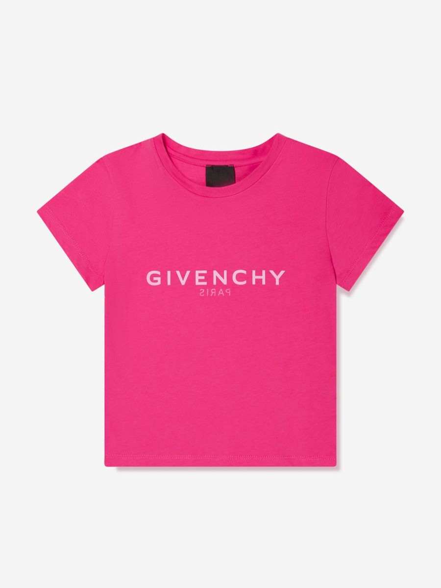 Girls Givenchy Tops & T-Shirts | Girls Logo T-Shirt In Pink