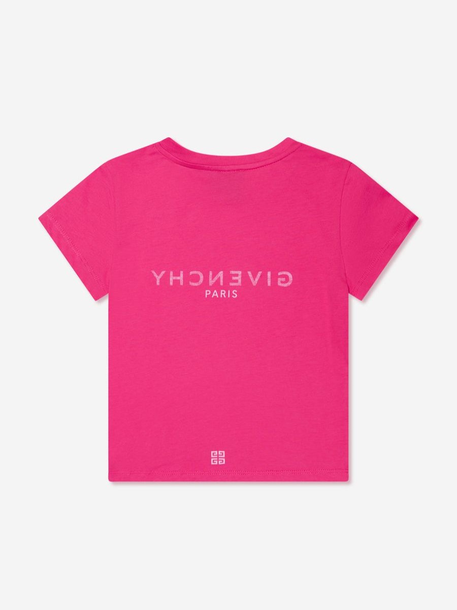 Girls Givenchy Tops & T-Shirts | Girls Logo T-Shirt In Pink