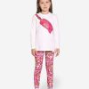 Girls Moschino Kids Leggings | Girls T-Shirt And Leggings Set In Pink