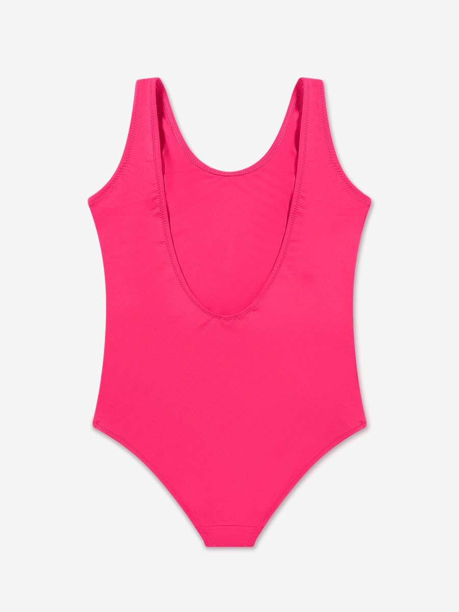 Girls Calvin Klein Jeans Swimwear | Girls Logo Swimming Costume In Pink