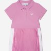 Baby Emporio Armani Dresses | Baby Girls Pleated Dress In Pink