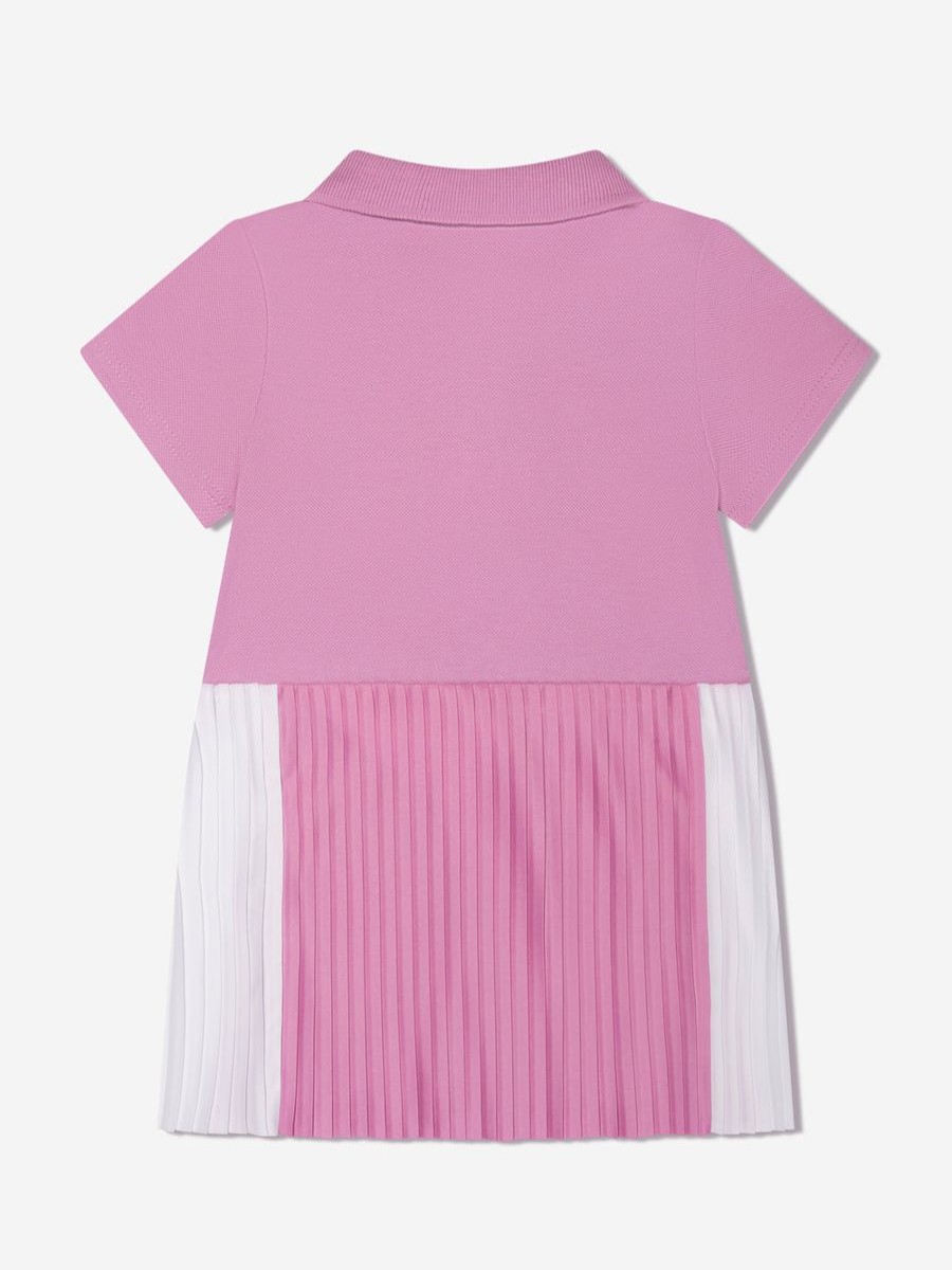 Baby Emporio Armani Dresses | Baby Girls Pleated Dress In Pink