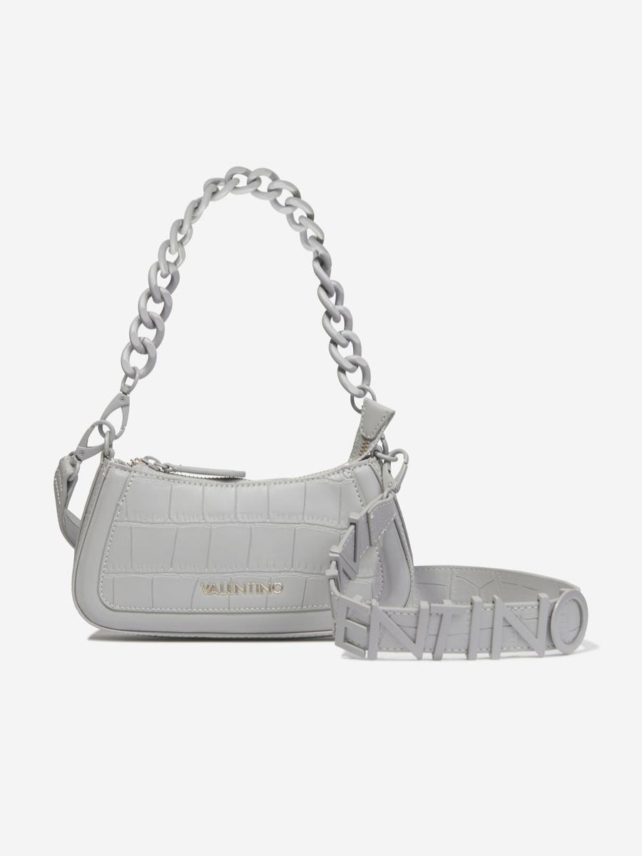 Girls Valentino Bags & Backpacks | Girls Surrey Shoulder Bag In Grey (31.9Cm)