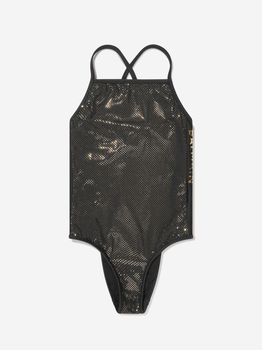 Teen Balmain Swimwear | Girls Logo Swimsuit In Black