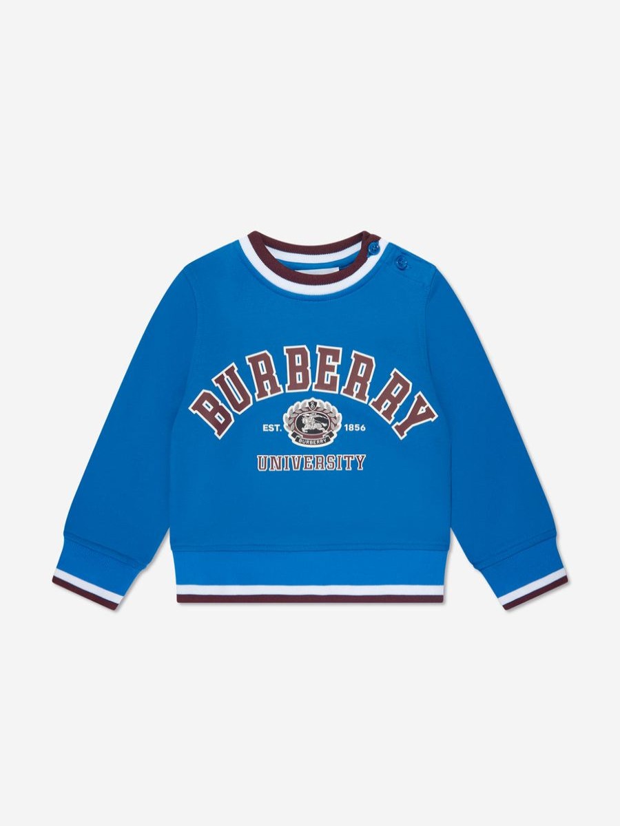 Baby Burberry Kids Sweatshirts & Hoodies | Baby Boys Mini College Sweatshirt In Blue