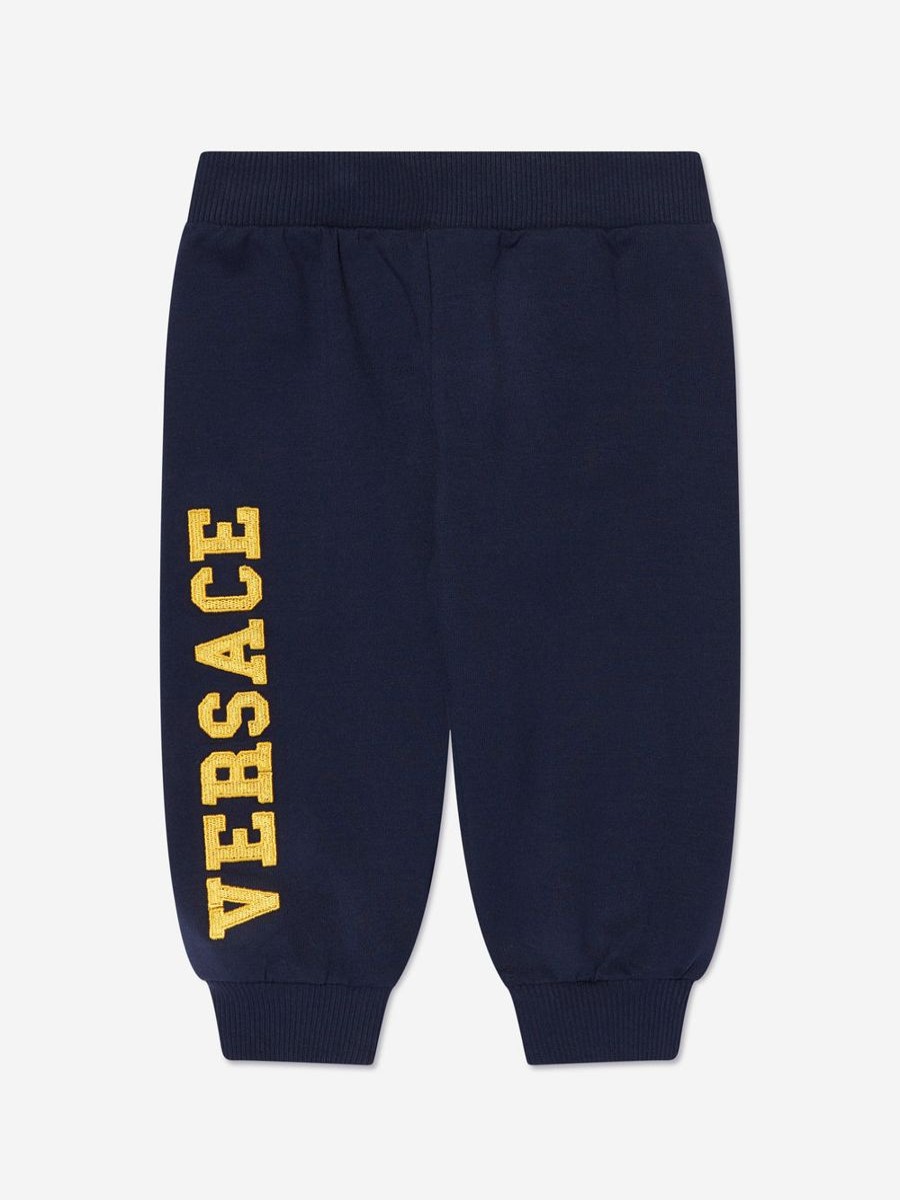 Baby Versace Sweatpants | Baby Boys Logo Joggers In Navy