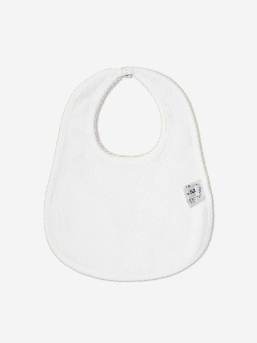 Baby Magnolia Baby Bottles, Dummies & Bibs | Baby Vintage Duckies Embroidered Bib In White