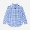 Teen Ralph Lauren Kids Sweatshirts & Hoodies | Boys Gingham Shirt In Blue