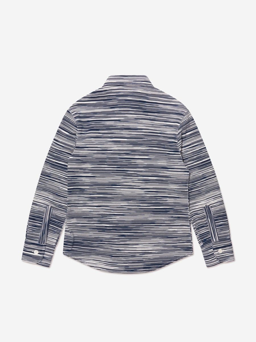 Teen Missoni Shirts | Boys Long Sleeve Shirt In Blue