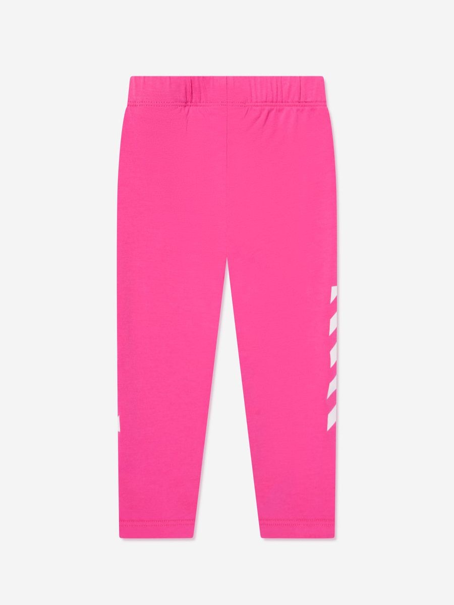 Girls Off-White Leggings | Baby Girls Helvetica Diag Leggings In Pink