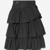 Girls Monnalisa Skirts | Girls Ruffled Maxi Skirt In Black