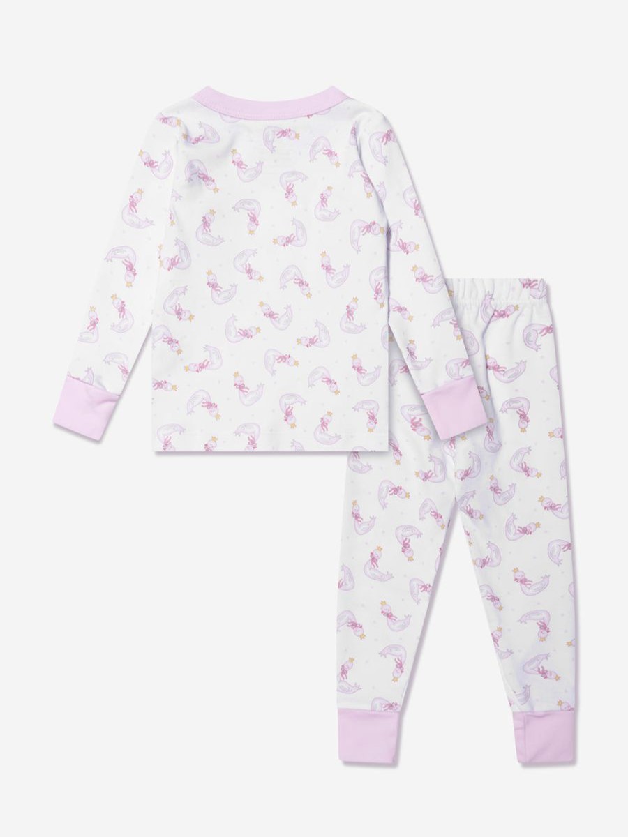 Girls Magnolia Baby Nightwear & Pyjamas | Baby Girls Princess Swan Long Pyjamas In White