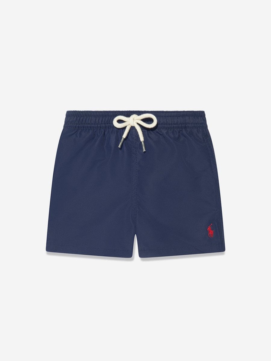 Baby Ralph Lauren Kids Swimwear | Baby Boys Logo Swim Shorts In Navy