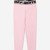 Girls Off-White Leggings | Girls Logo Band Leggings In Pink