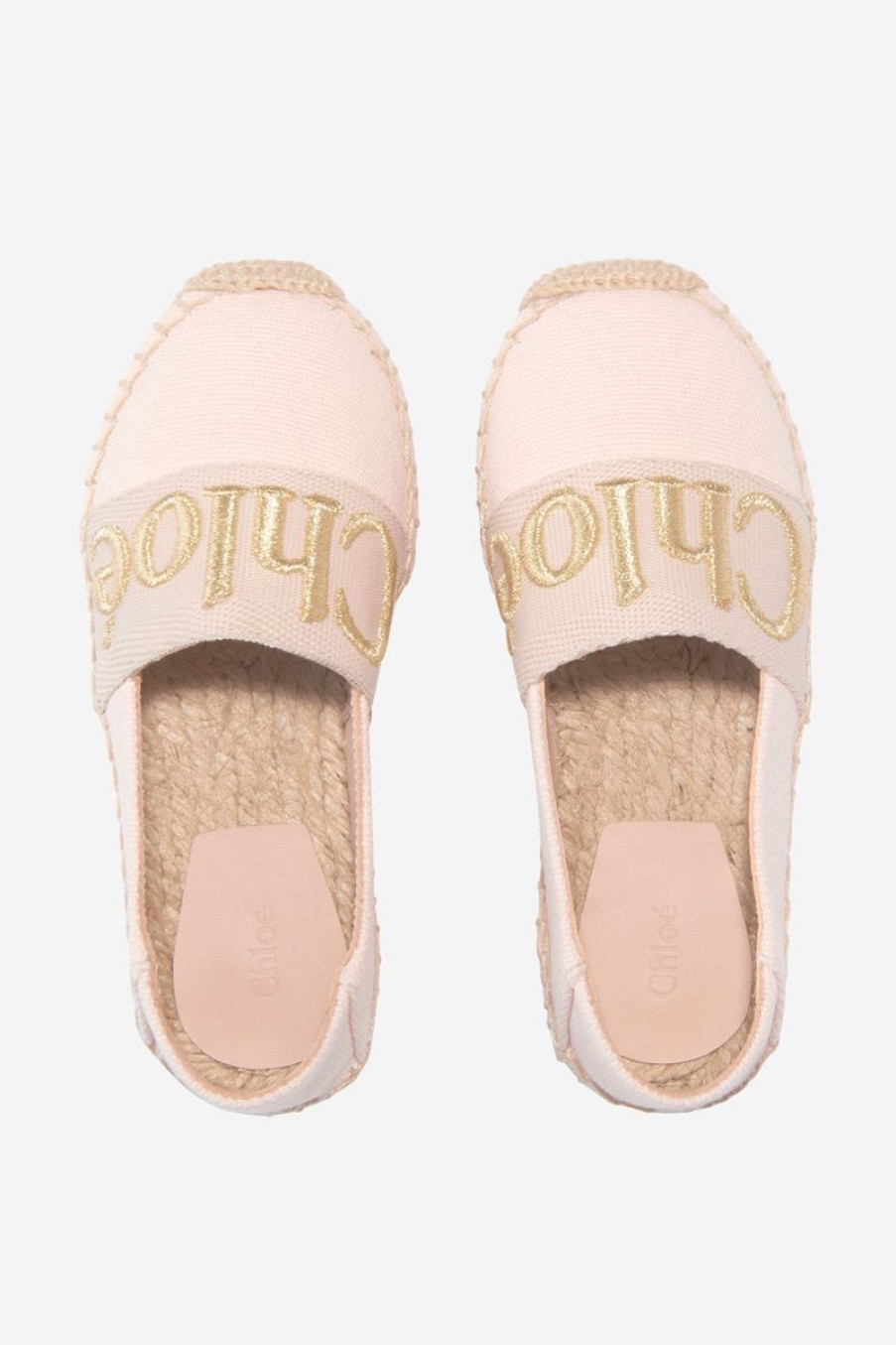 Teen Chloé Footwear | Chloe - Girls Cotton Canvas Espadrilles | Childsplay Clothing