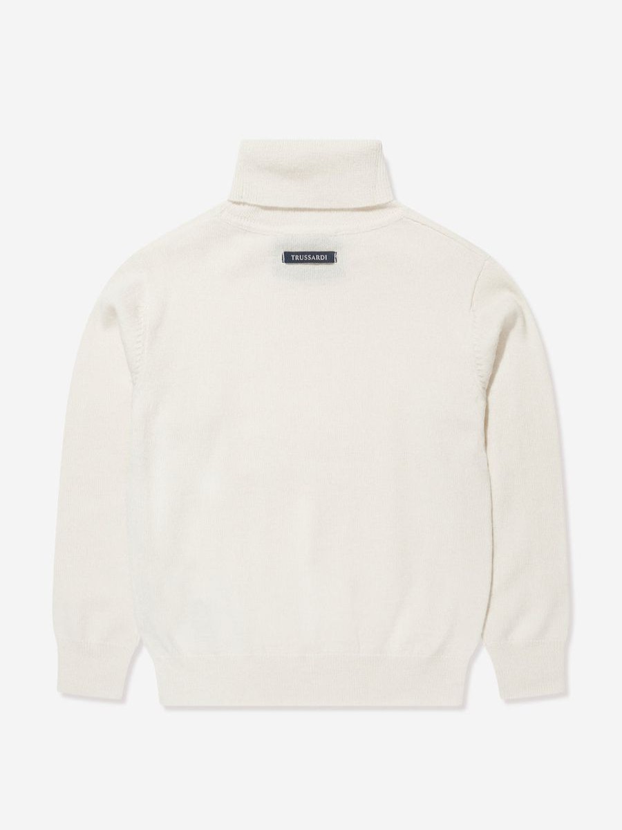 Teen Trussardi Sweatshirts & Hoodies | Boys Kurah Sweater In Ivory