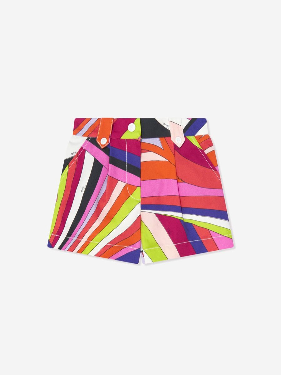 Teen Emilio Pucci Sweatshirts & Hoodies | Girls Iride Print Shorts In Multicolour