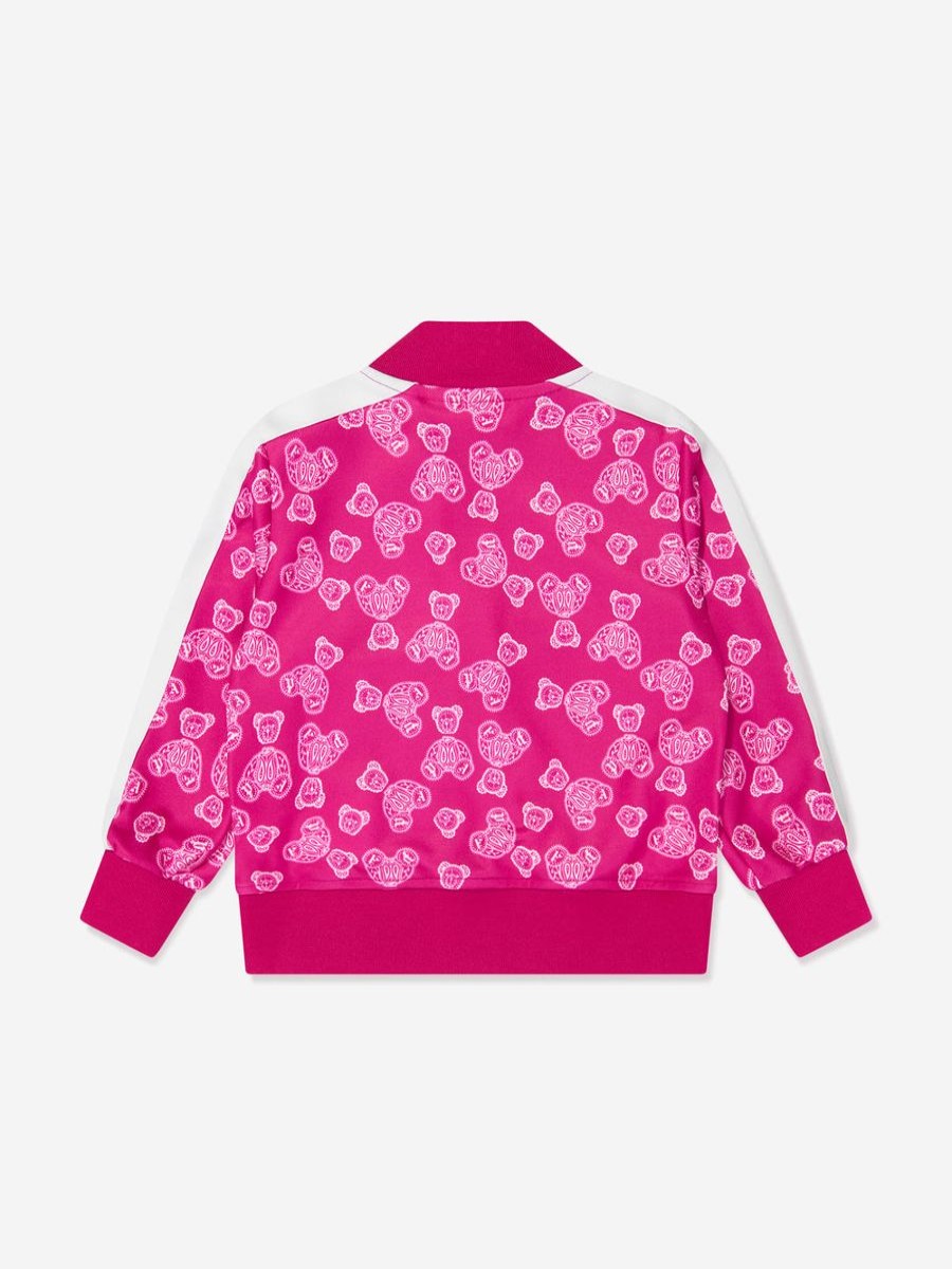 Teen Palm Angels Shorts | Girls Aop Bears Paisley Track Jacket In Pink