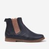 Girls Pom D'Api Boots | Girls Leather City Jod Zip Boots In Navy