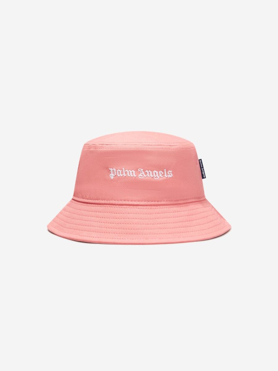 Teen Palm Angels Accessories | Girls Logo Bucket Hat In Pink