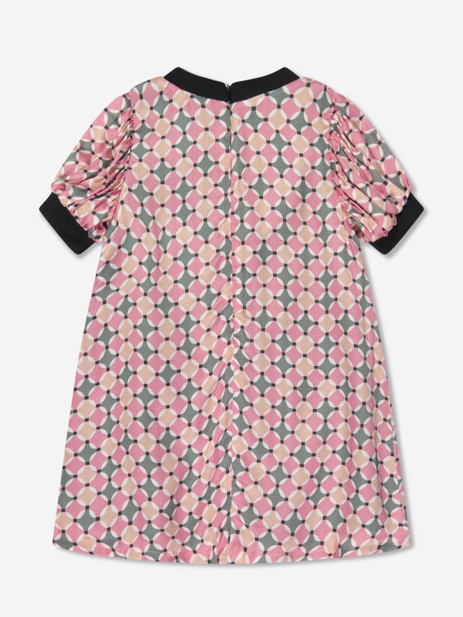 Girls Aigner Dresses | Girls Patterned Dress In Pink