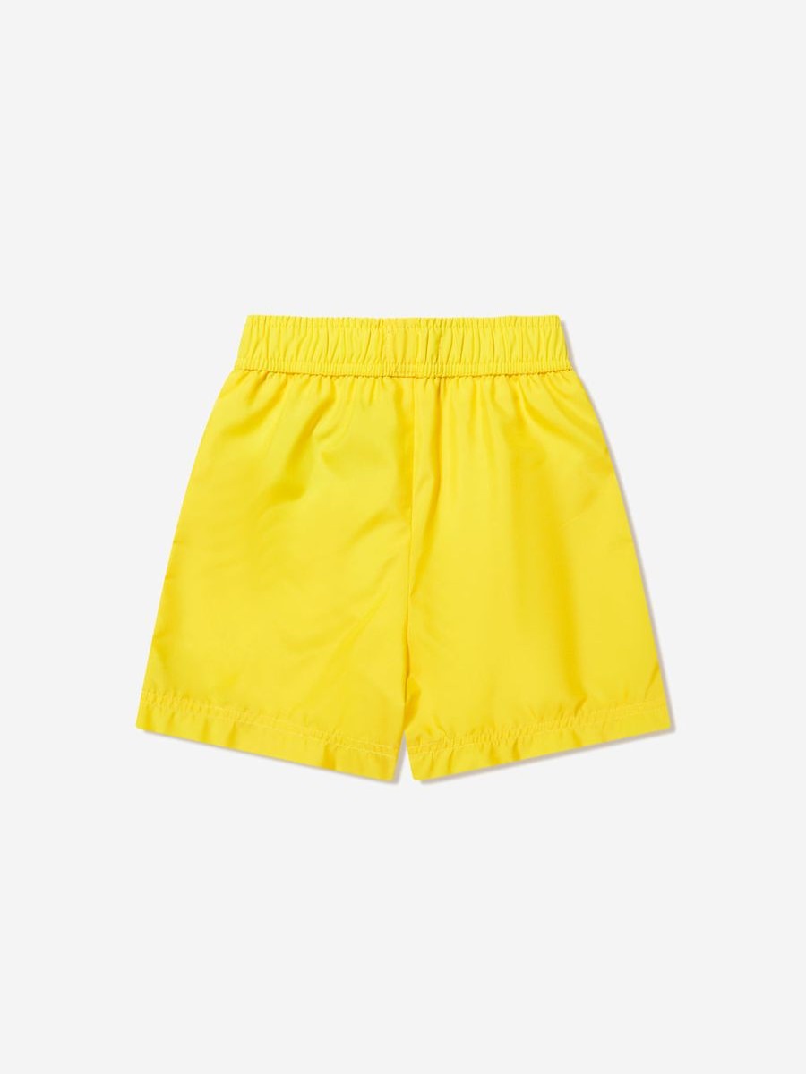 Teen Moschino Kids Swimwear | Boys Teddy Logo Swim Shorts In Yellow